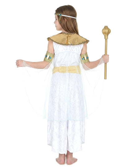 Vue de dos du déguisement d'égyptienne pour fille