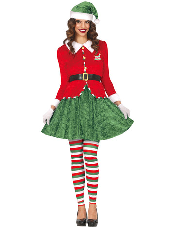Дамски коледен костюм на елф