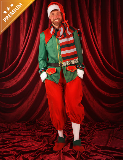 Луксозен коледен елфски костюм за мъже