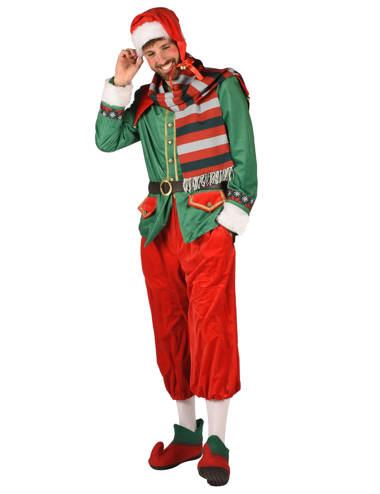 Луксозен коледен елфски костюм за мъже