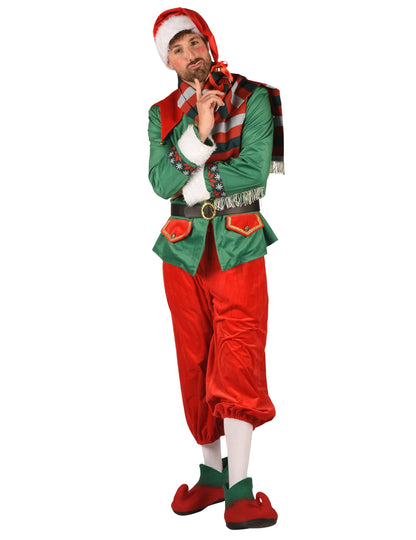 Луксозен коледен елфски костюм за мъже