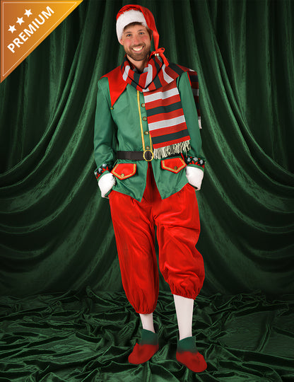 Луксозен коледен елфски костюм за мъже