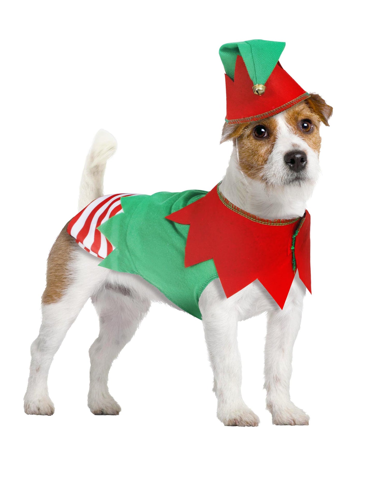 Коледен костюм на елф за кучета