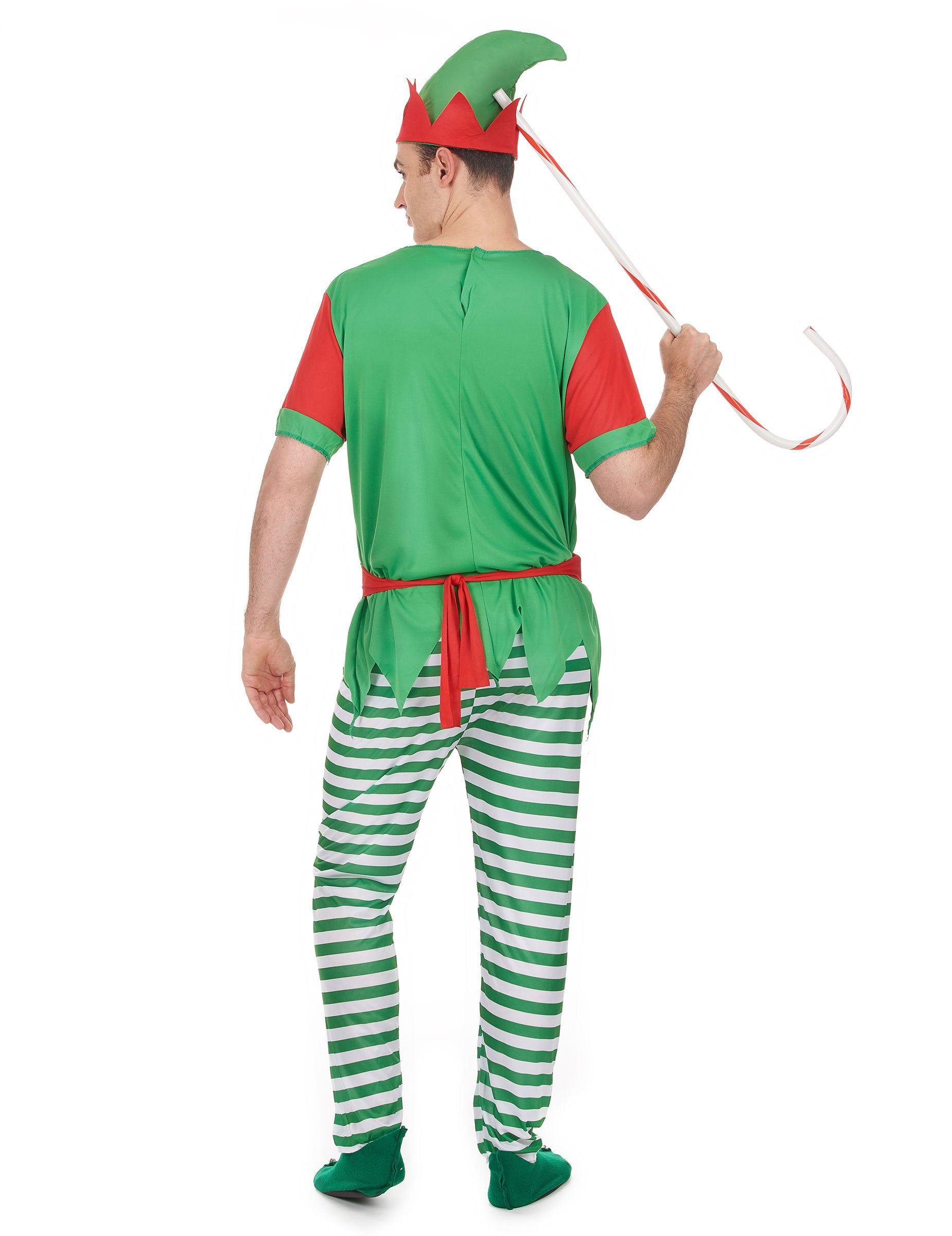 Заден изглед на дегизировката на елф за мъже