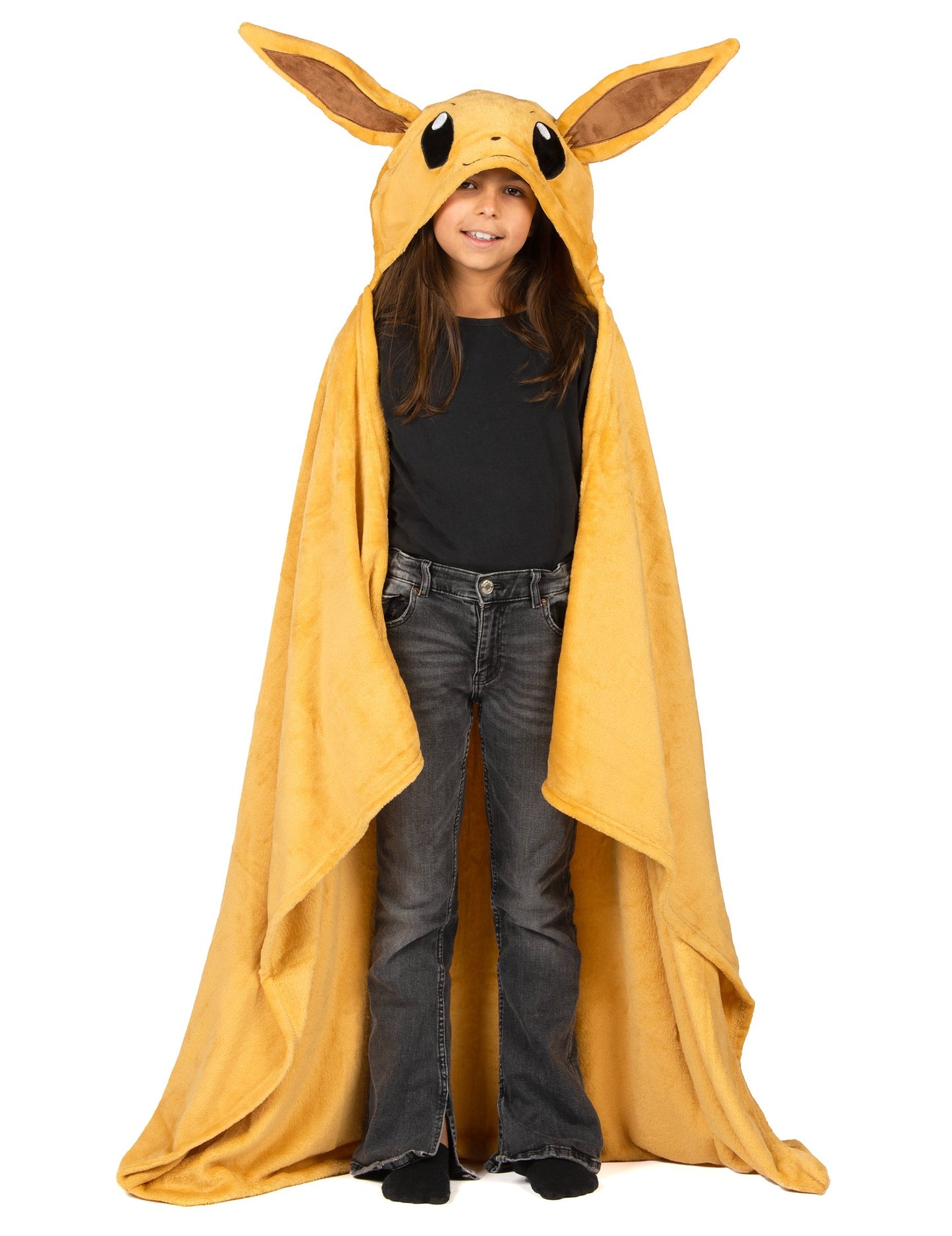 Поларено одеяло с качулка за костюм на Eevee за деца Pokémon™