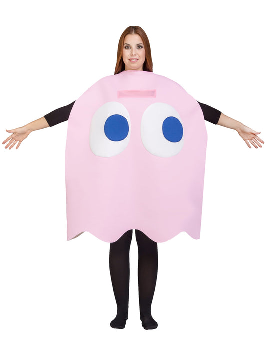 Déguisement Fantôme Pinky Pac-Man pour adulte rose