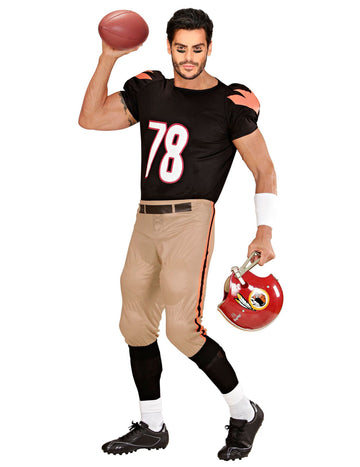 Американски футболист костюм човек
