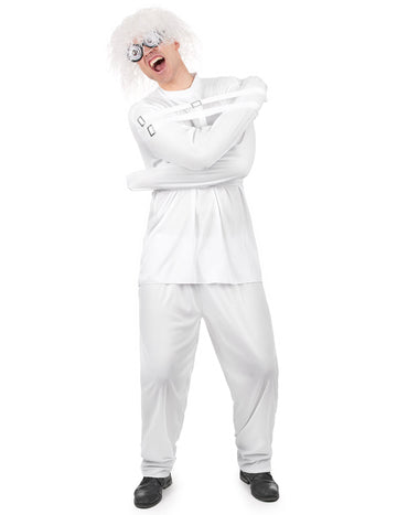 Бял костюм на луд за възрастни
