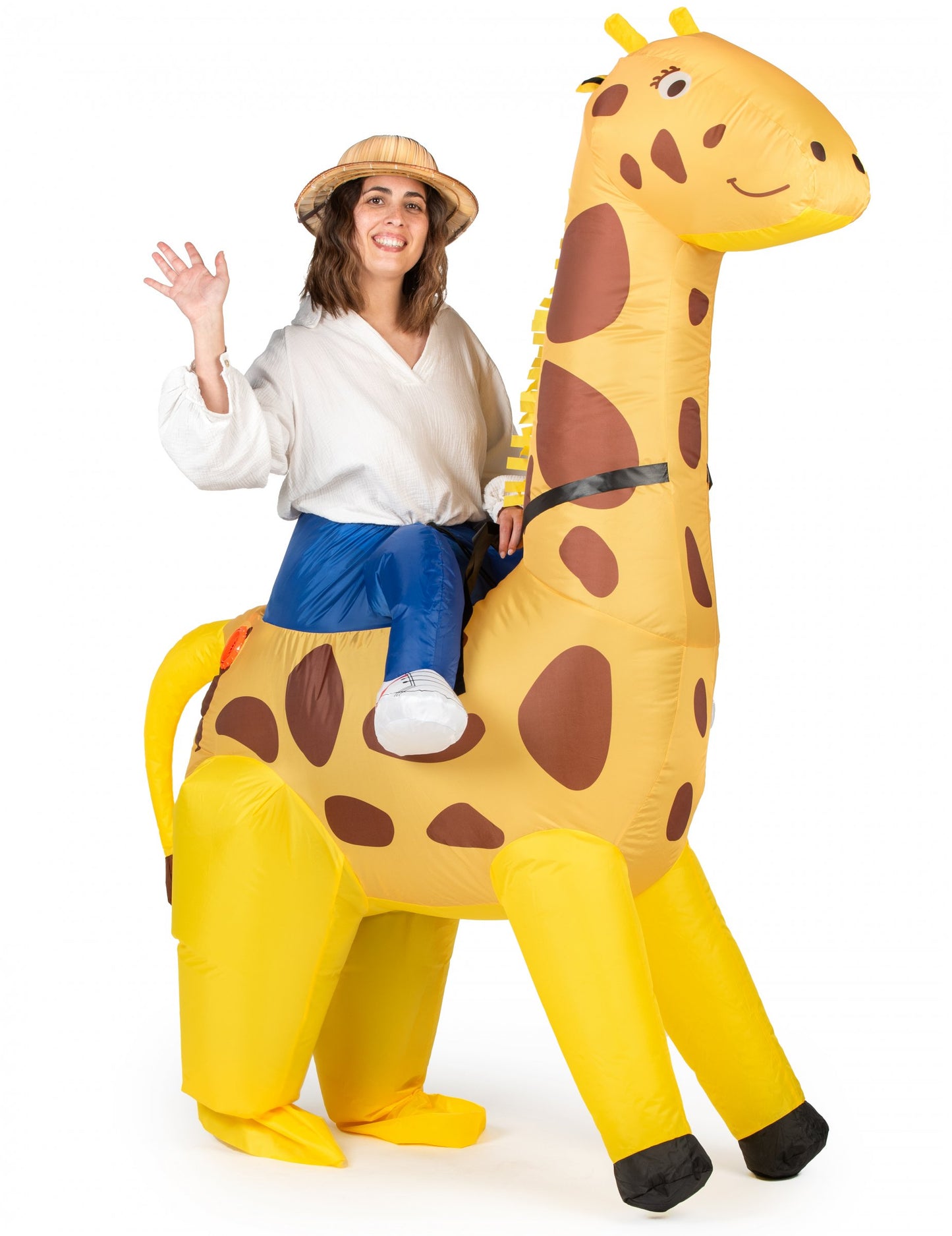 Надуваем жираф костюм за възрастни
