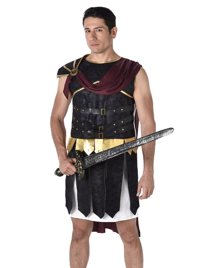 Черно и златисто римски и златен гладиаторски костюм
