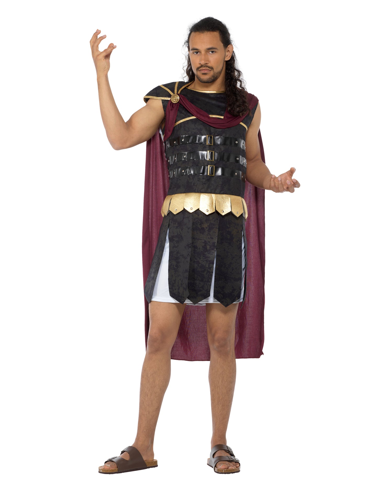 Черно и златисто римски и златен гладиаторски костюм