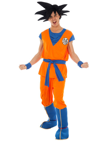 Déguisement Goku Saiyan Dragon ball Z™ pour adulte orange et bleu