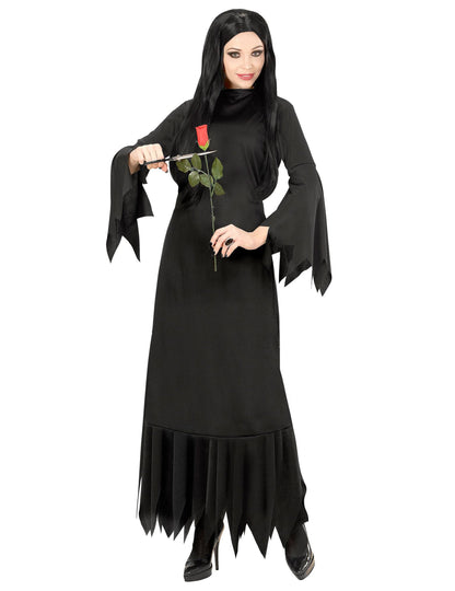 Черна готическа вещица костюм жена