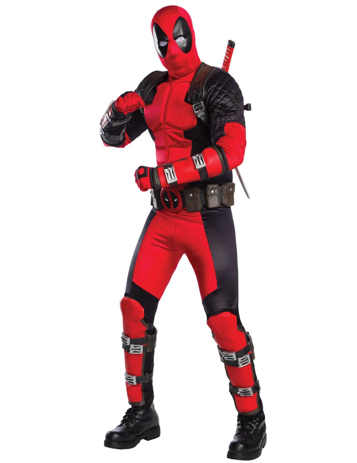 Възрастен костюм Deadpool Grand Heritage в червено и черно