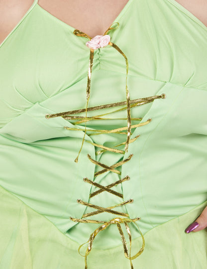 Déguisement grande taille fée verte sexy femme