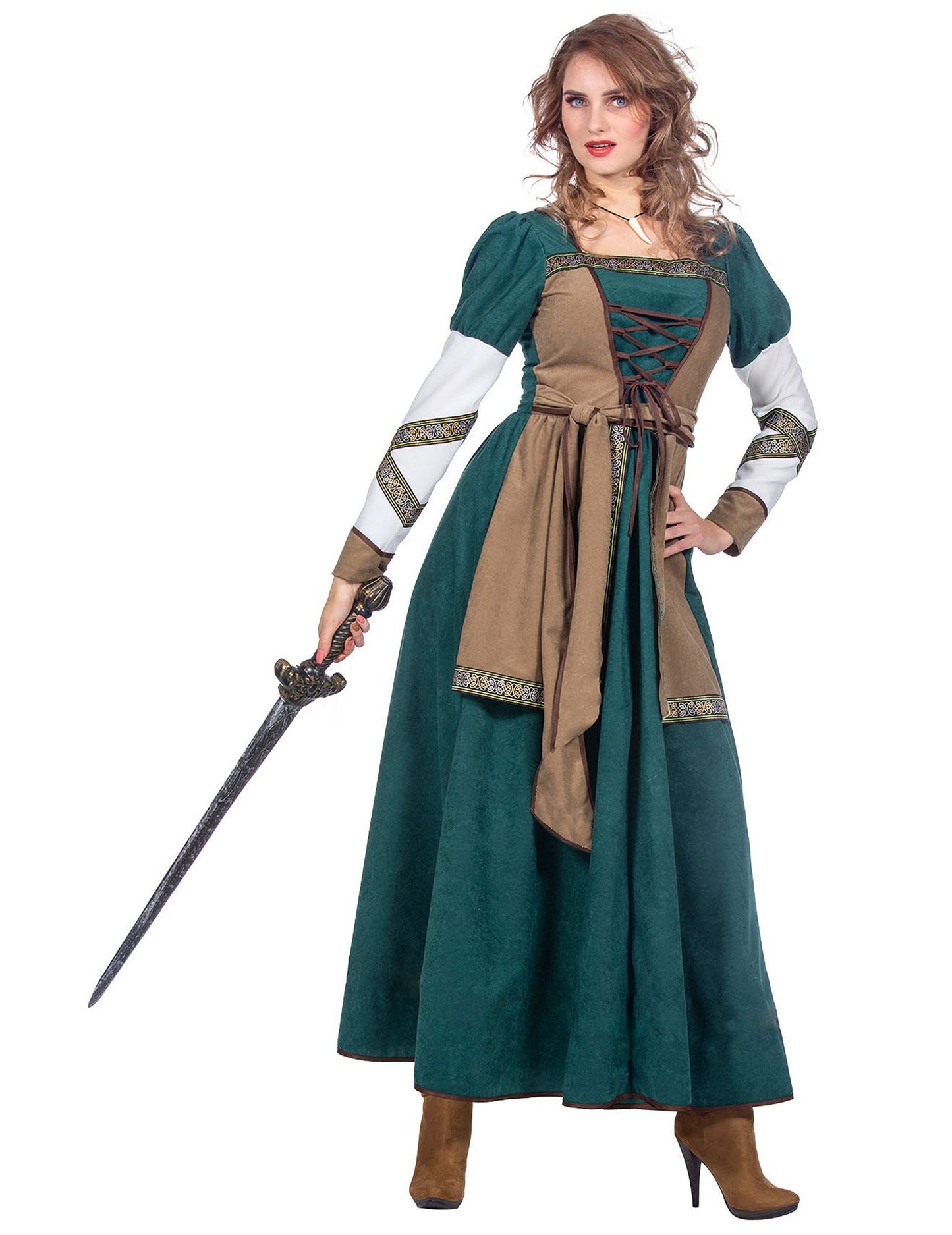 Луксозен костюм на викингски воин за жени
