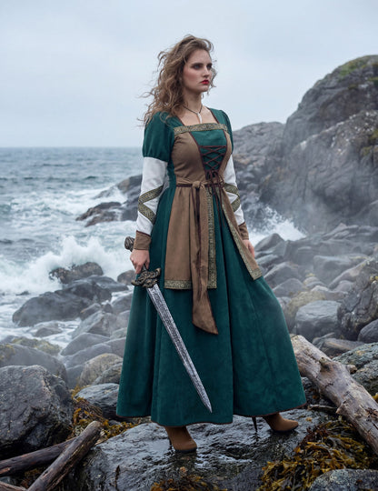 Луксозен костюм на викингски воин за жени