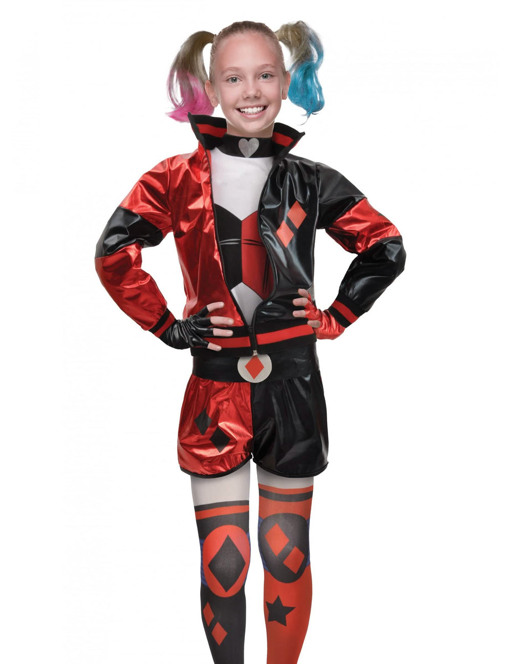 Изглед отпред на костюма Harley Quinn™ за момиче