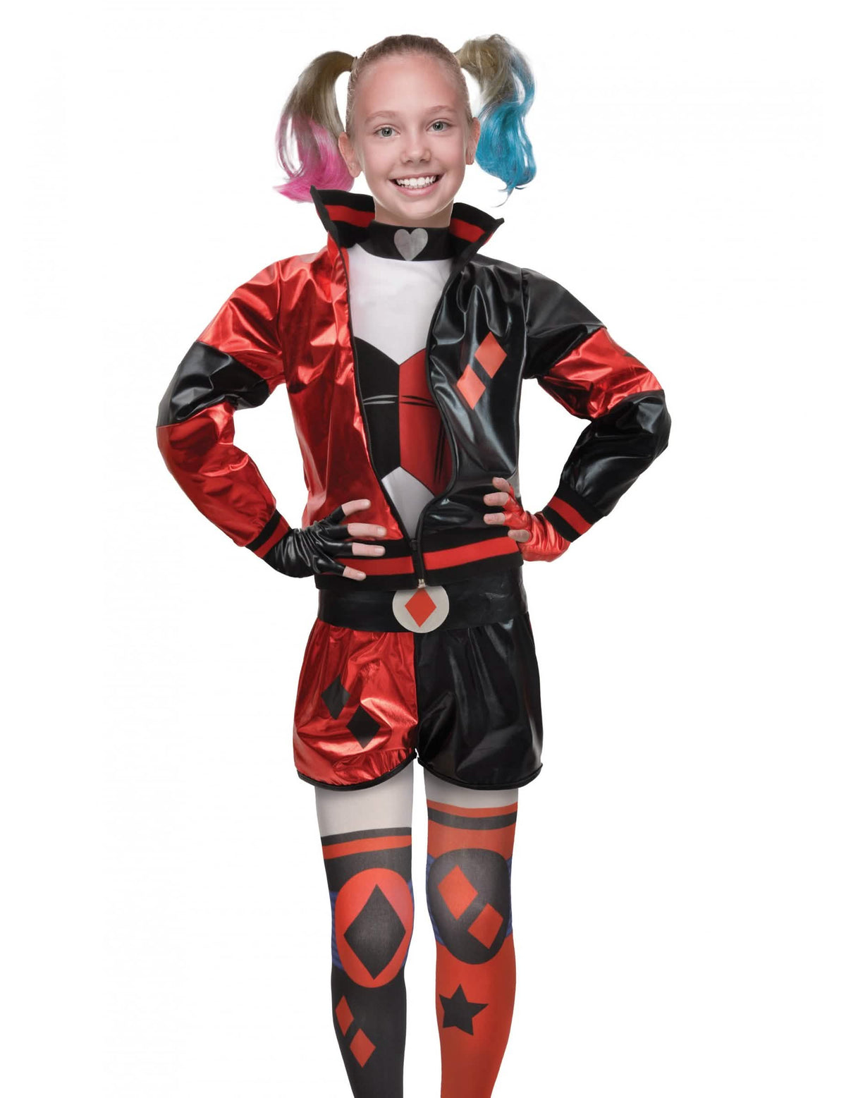 Изглед отпред на костюма Harley Quinn™ за момиче