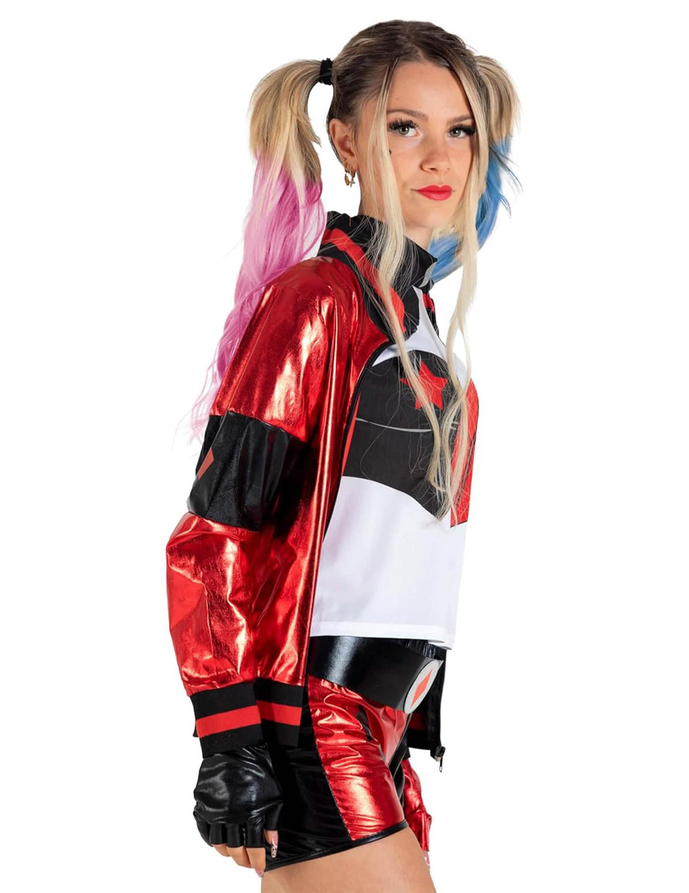 Страничен изглед на костюма Harley Quinn™ за момиче