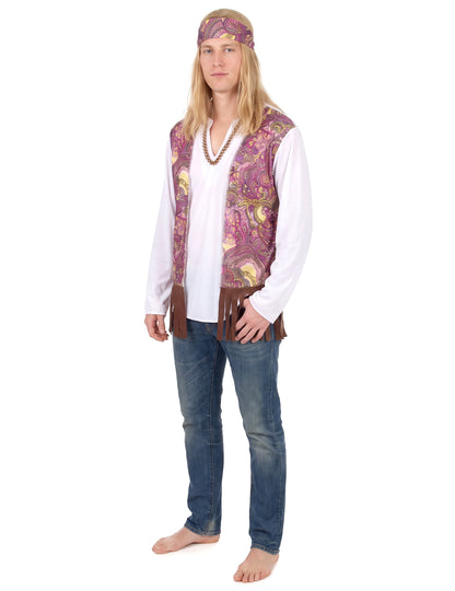 Déguisement hippie à franges homme