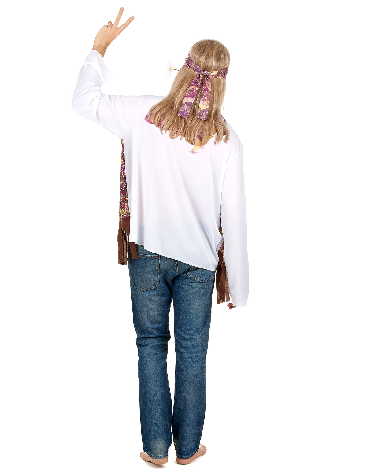 Déguisement hippie à franges homme
