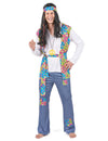 Déguisement hippie effet jean homme