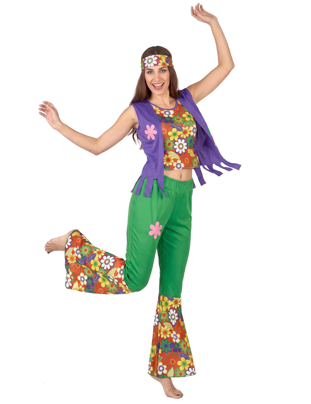 Déguisement Hippie flower power femme