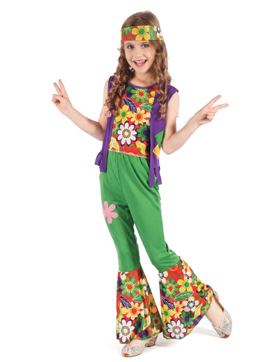 Костюм на зеленото момиче на hepper flower power