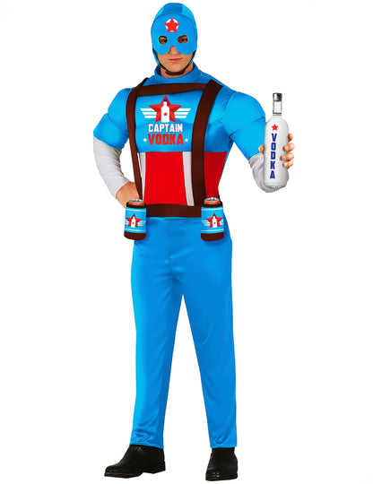 Хумористичен капитан водка прикриване на възрастни