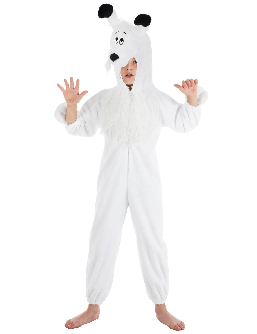 Déguisement Idefix Astérix et Obélix™ pour enfant blanc en peluche
