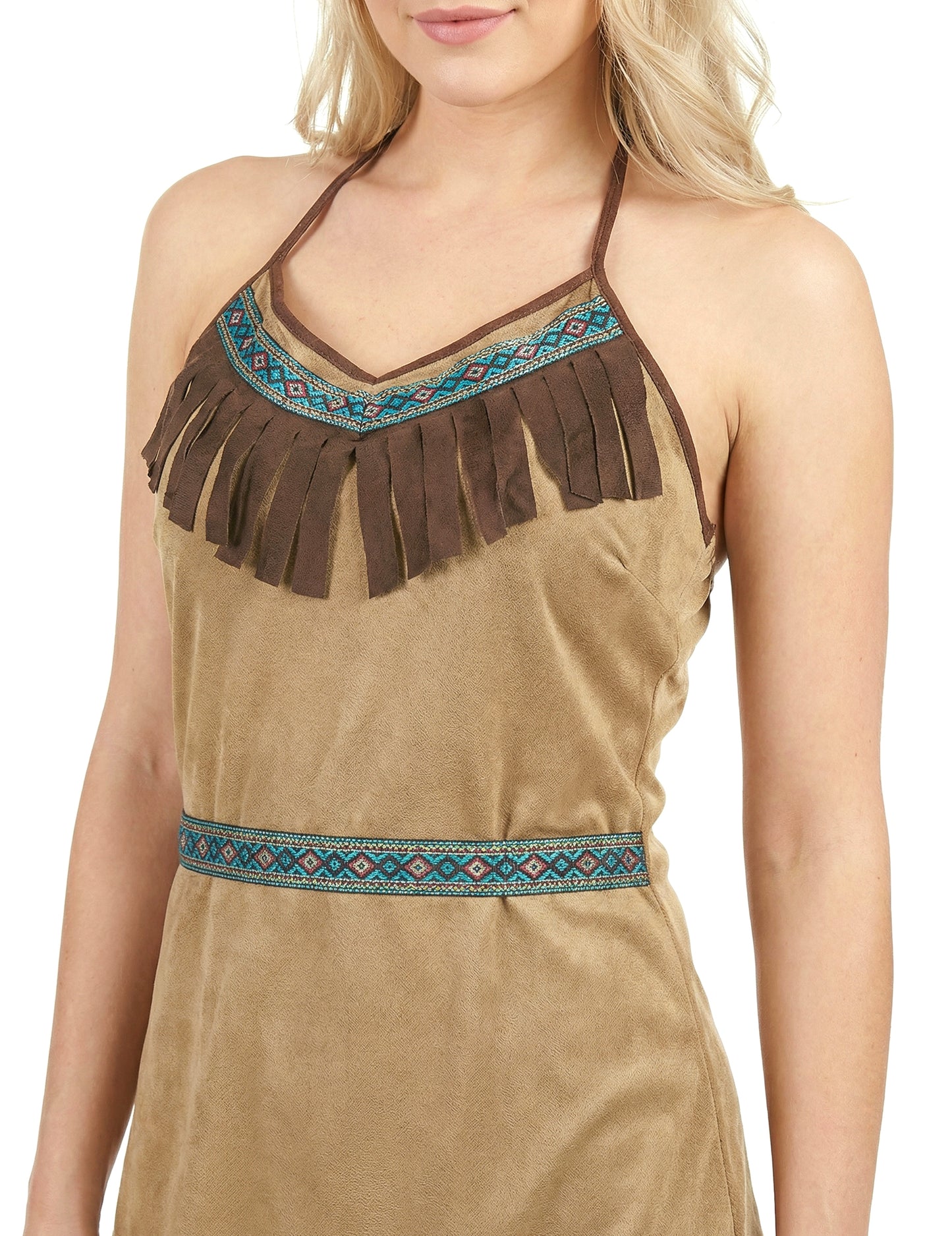 Лека бежова индийска прикрива жена