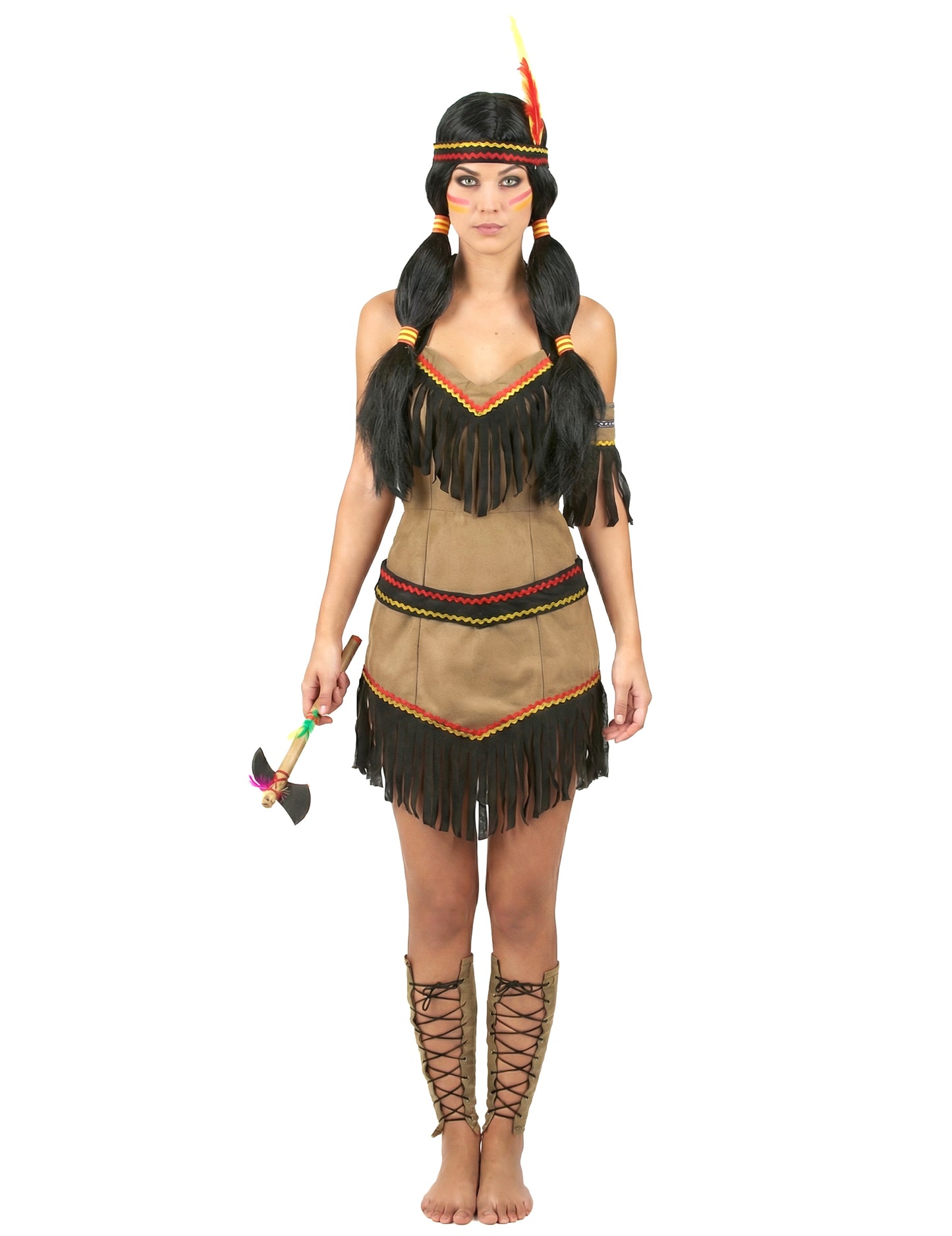 Индийската маскирана гола гръб жена