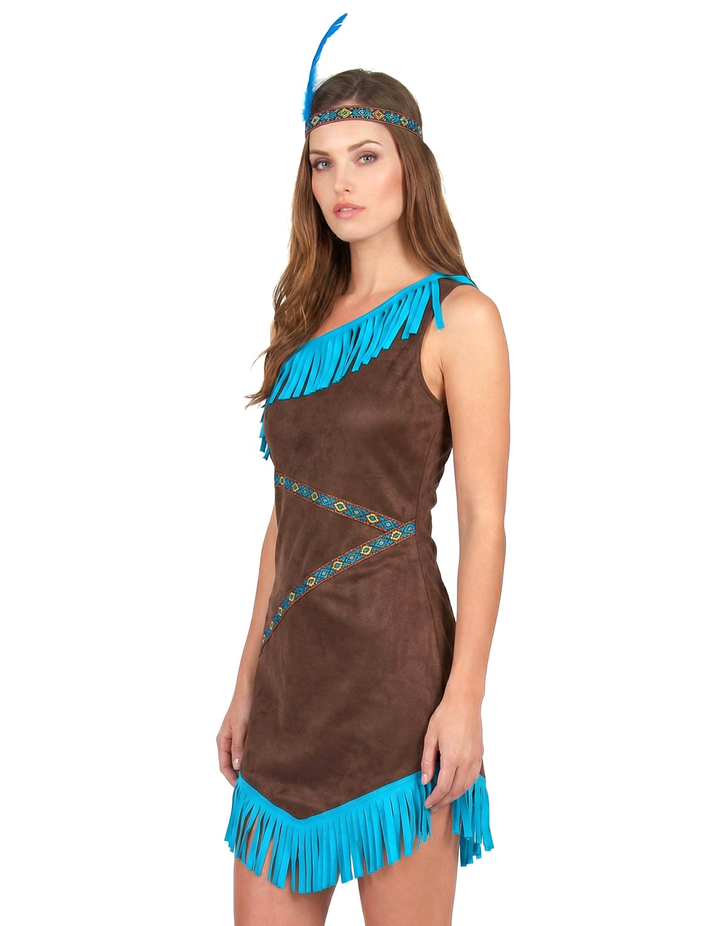 Кафяво и синьо индийски маскировка