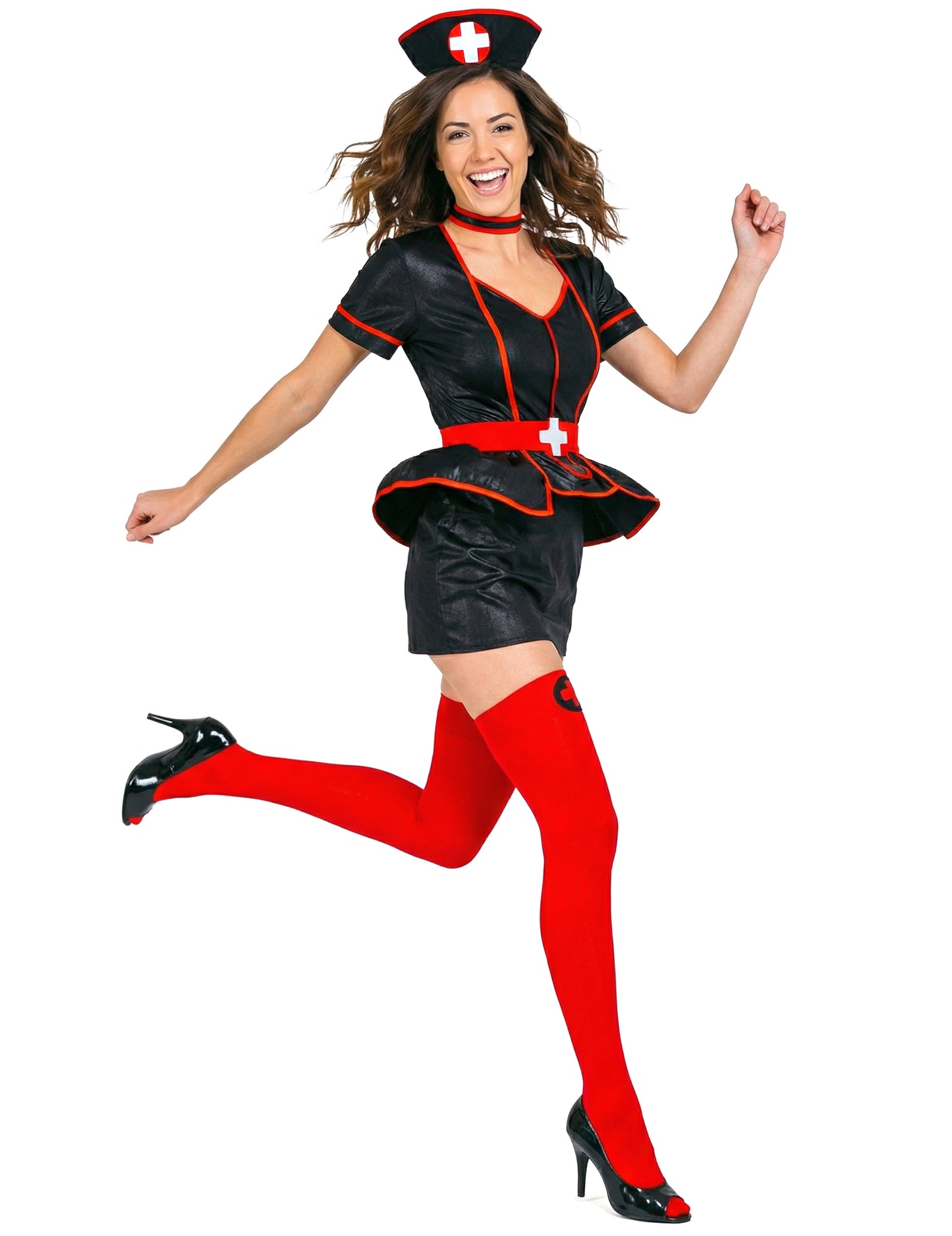 Черно кърмещ костюм жена