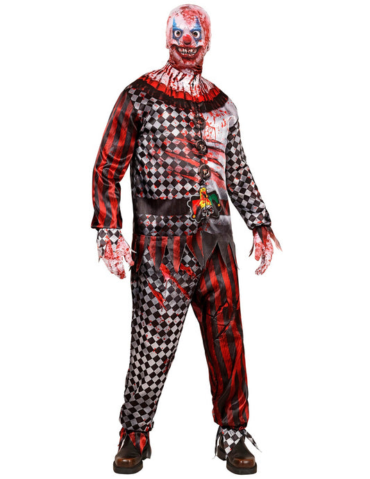 Vue de face du déguisement intégral clown tueur
