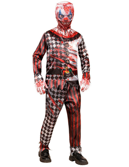 Пълен костюм на клоун убиец за деца