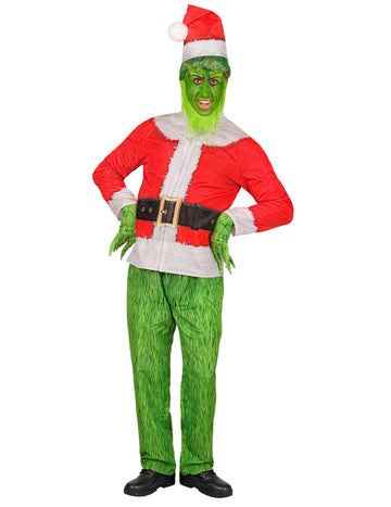 Пълен костюм за възрастни - мърморещо коледно чудовище
