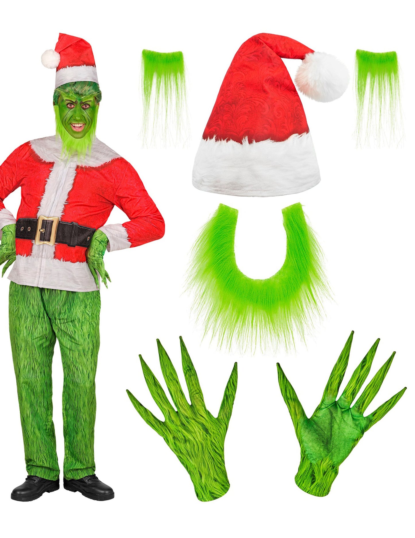 Пълен костюм за възрастни - мърморещо коледно чудовище