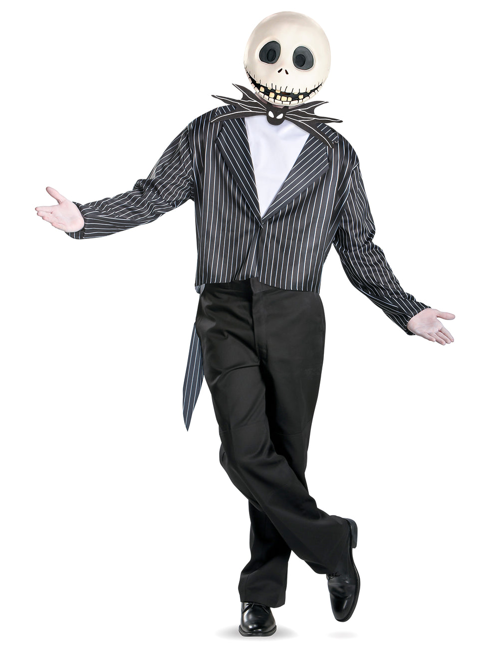 Déguisement Jack Skellington™ pour adulte noir et blanc avec masque