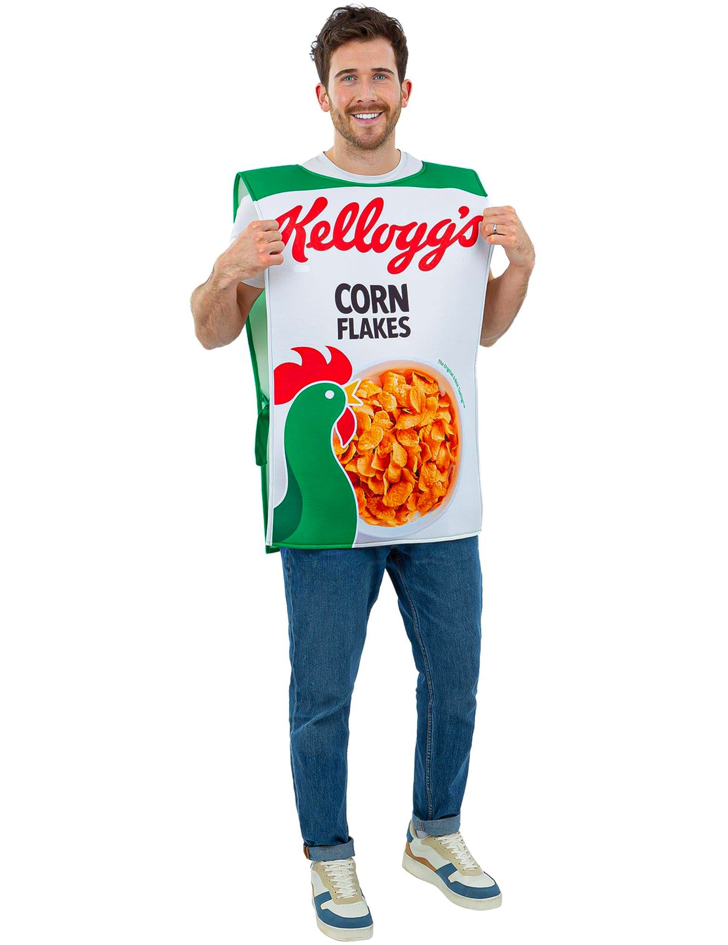 Костюм за възрастни Kellogg's Corn Flakes кутия с корнфлейкс