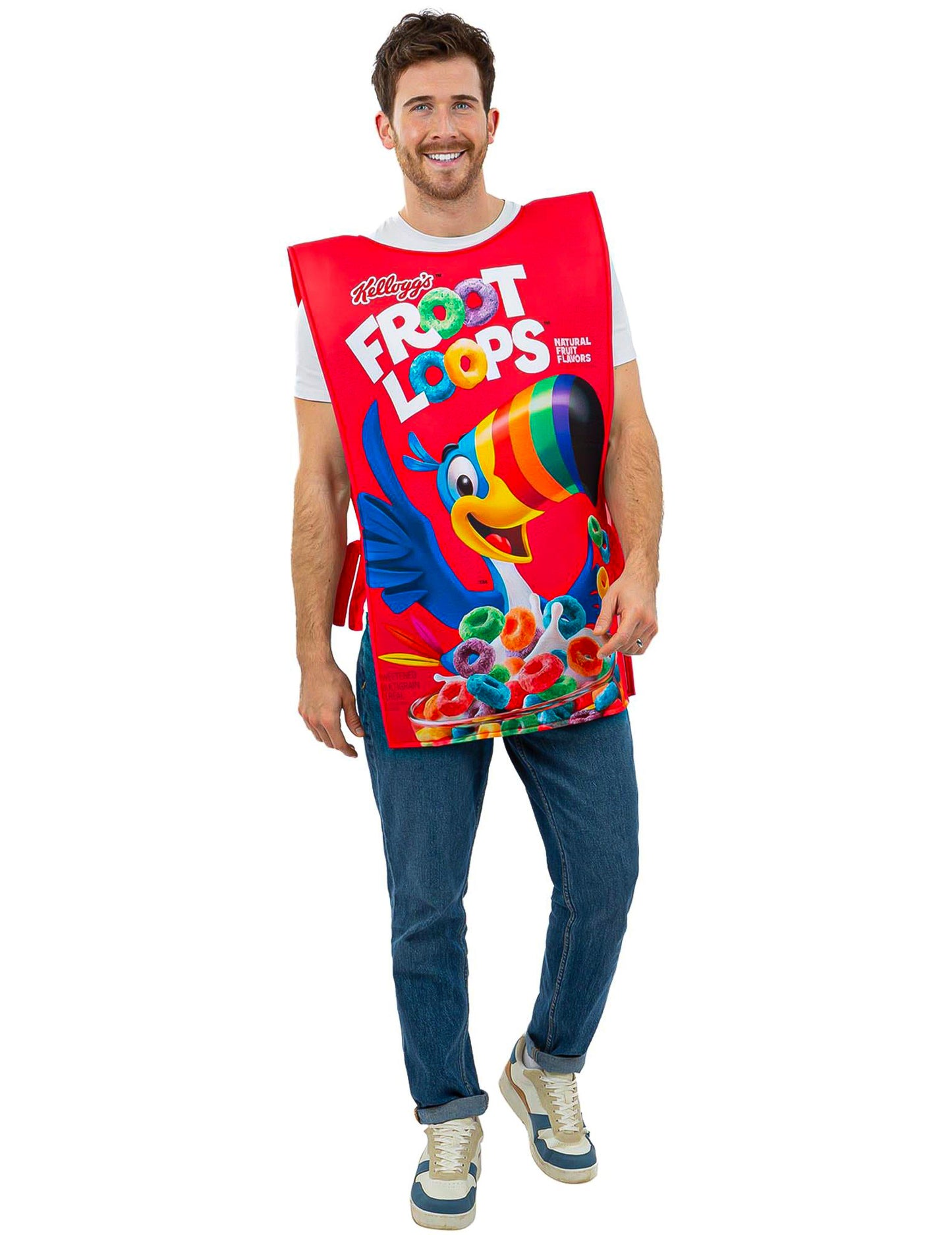 Костюм за възрастни Kellogg's Froot Loops кутия с корнфлейкс
