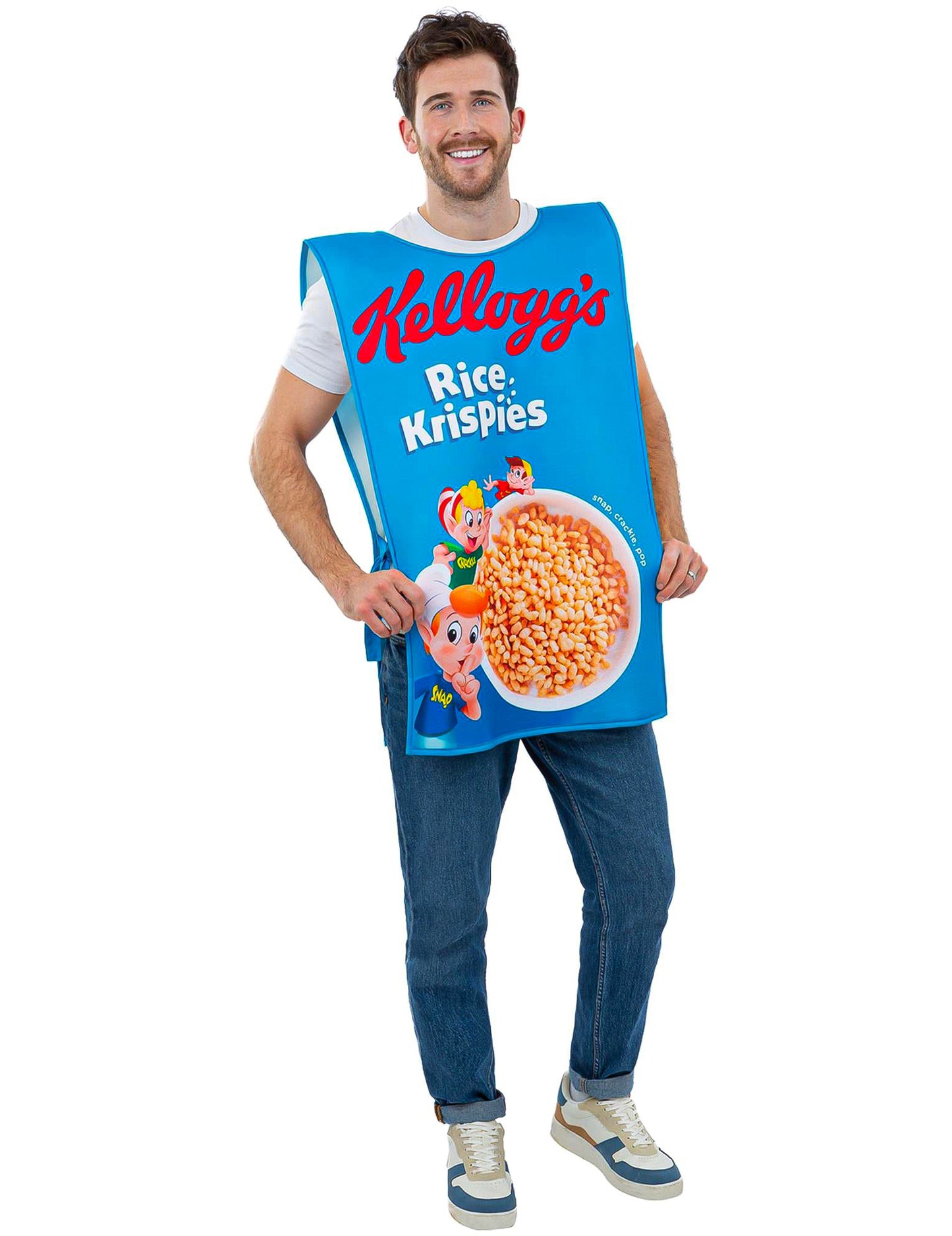 Костюм за възрастни Kellogg's Rice Krispies кутия с корнфлейкс