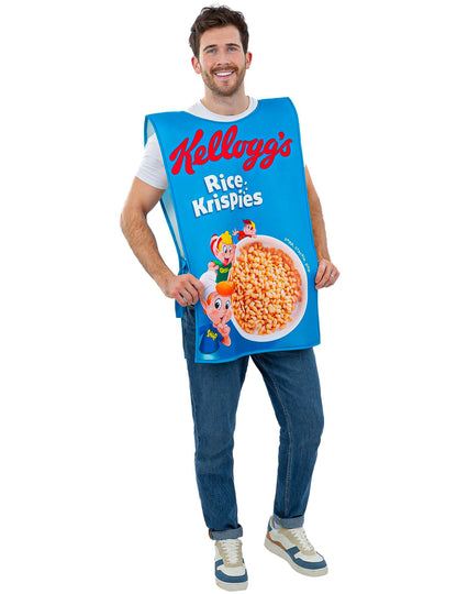 Костюм за възрастни Kellogg's Rice Krispies кутия с корнфлейкс