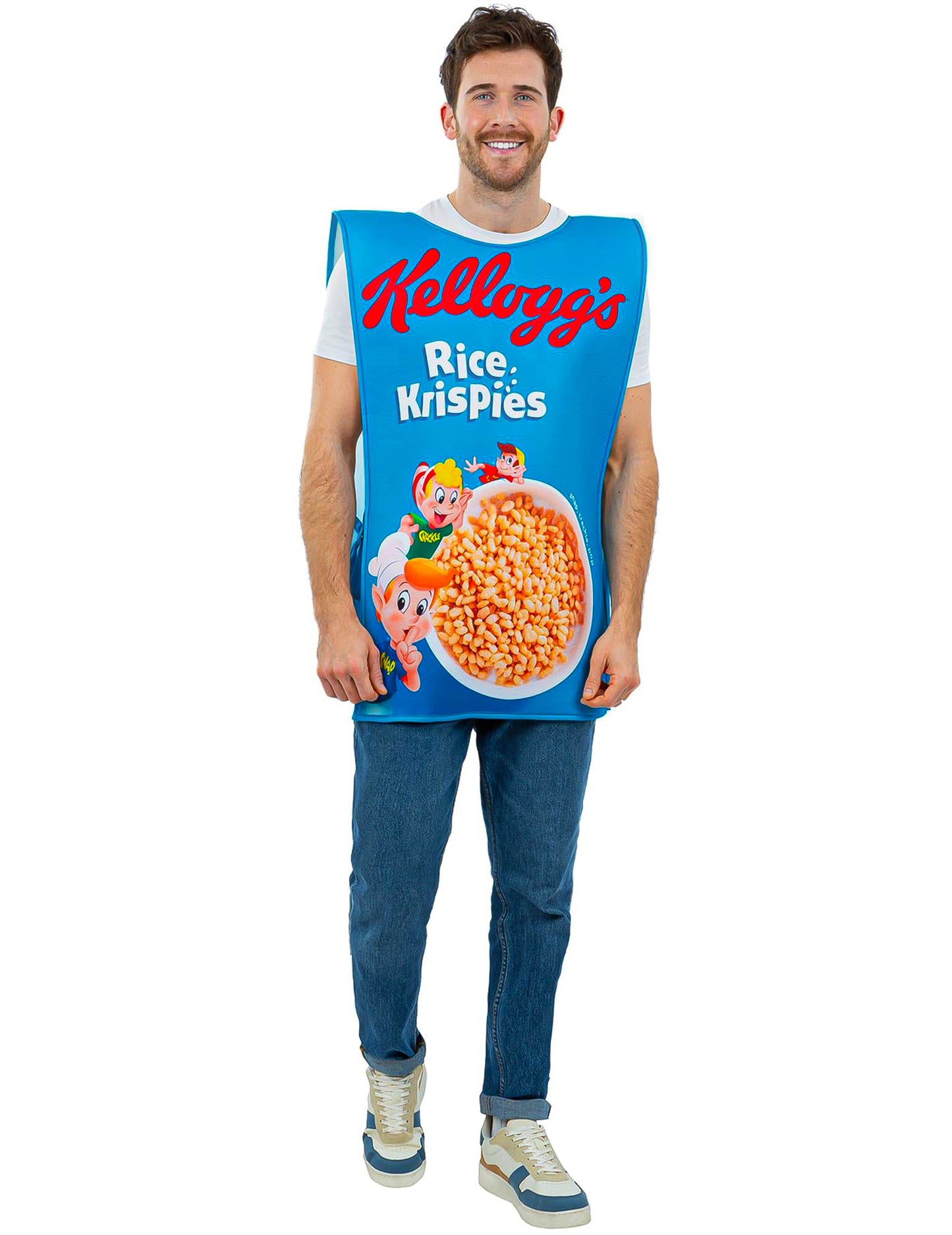Костюм за възрастни Kellogg's Rice Krispies кутия с корнфлейкс