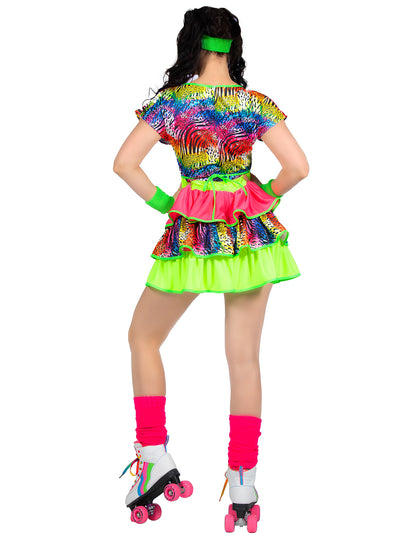 Кичозен костюм от 80-те години за жена 