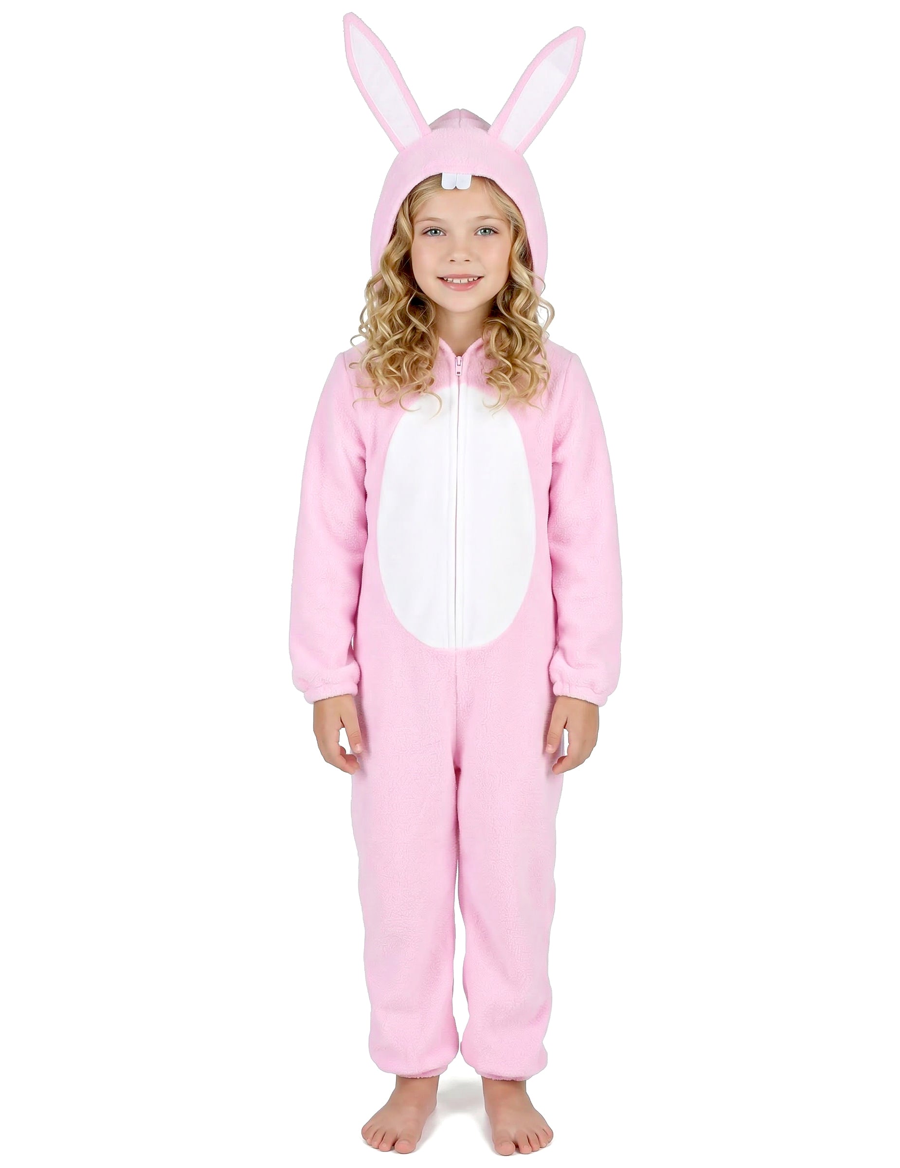 Vue d'ensemble de face du déguisement de lapin pour enfant