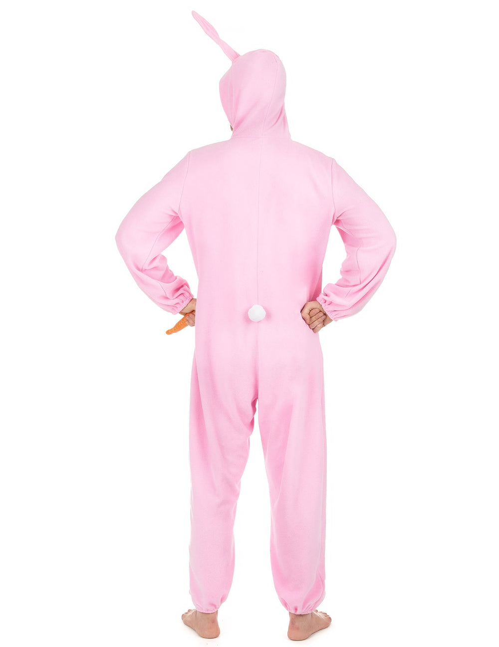 Vue de dos du déguisement de lapin pour homme