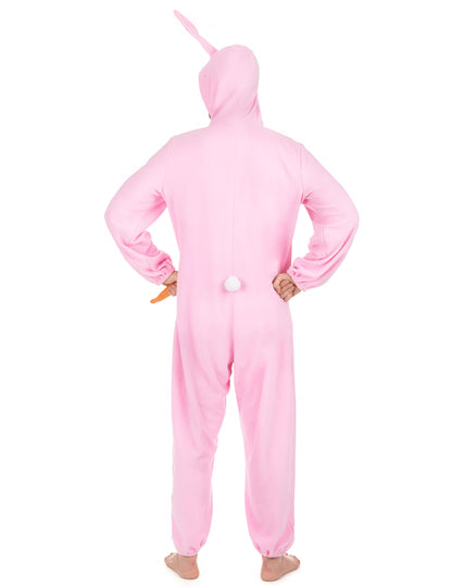Vue de dos du déguisement de lapin pour homme
