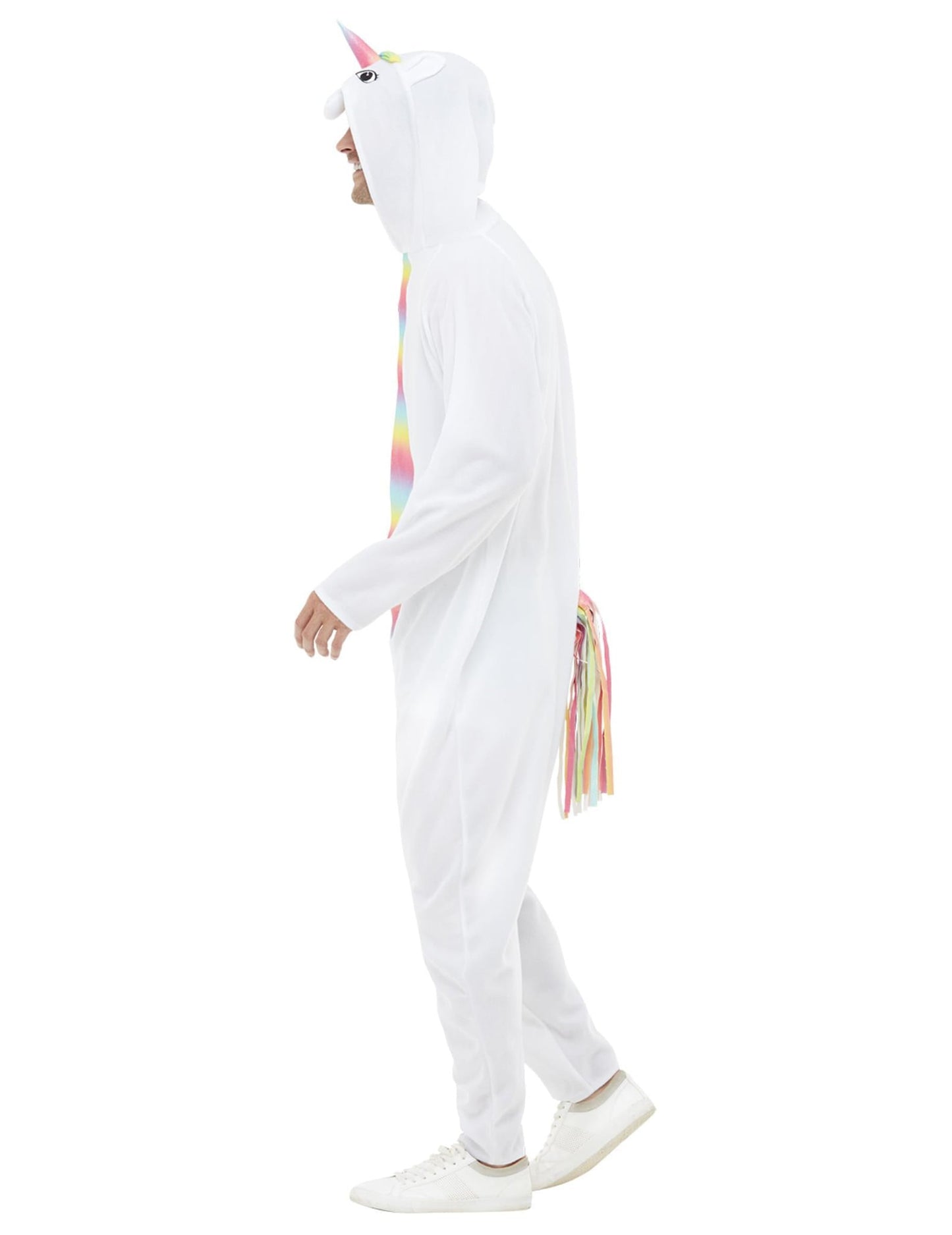 Vue de profil du déguisement licorne pour adulte